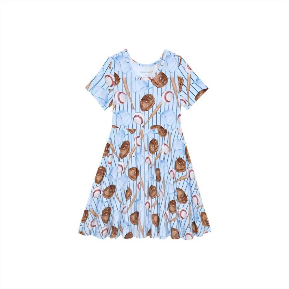 NEW POSH PEANUT baby girls babe twirl dress in blue